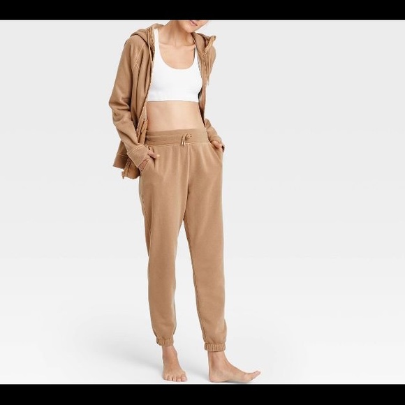 All in Motion™ Women's Fleece Joggers 28" - Brown - Picture 5 of 5